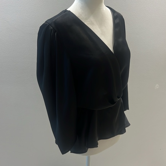 New with tags The Attico Camicia “Della” blouse top black size 38 - Picture 2 of 6